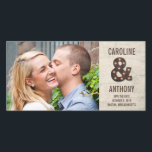Marquee Ampersand Salve Os Cartões com fotos De Da<br><div class="desc">Estes cartões com fotos modernos e quentes solicitam aos seus convidados que guardem a data para o seu grande dia. Disponível em outras cores (as solicitações de cores personalizadas são bem-vindas!).</div>