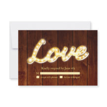 Marquee Lights RSVP - conselho de celeiro