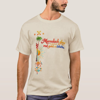Marrakech Brilha – Camiseta de Arte Marroquina Vib