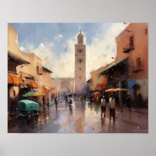 Marrakech Marrocos Pintura Impressão