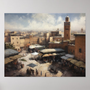 Marrakech Marrocos Pintura Impressão