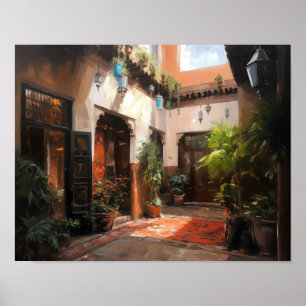 Marrakech Riad Marroquino Pintura Impressão