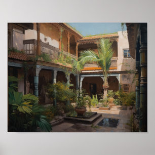 Marrakech Riad Marroquino Pintura Impressão
