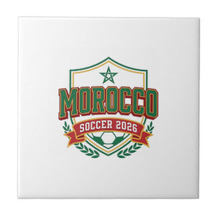 Marrocos Futebol 2026 Futebol Negrito País Tipogra