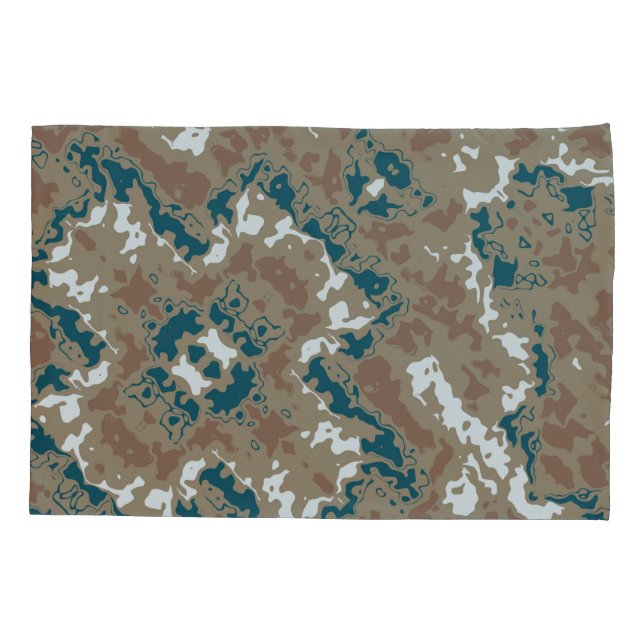 Marrom abstrato Earth Camouflage (Verso)