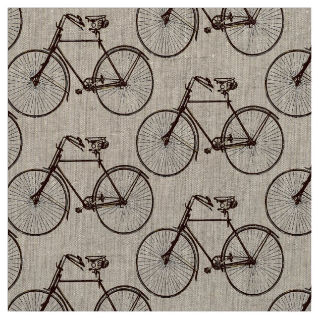 Marrom bonito do tecido do primavera da bicicleta (Modelo)