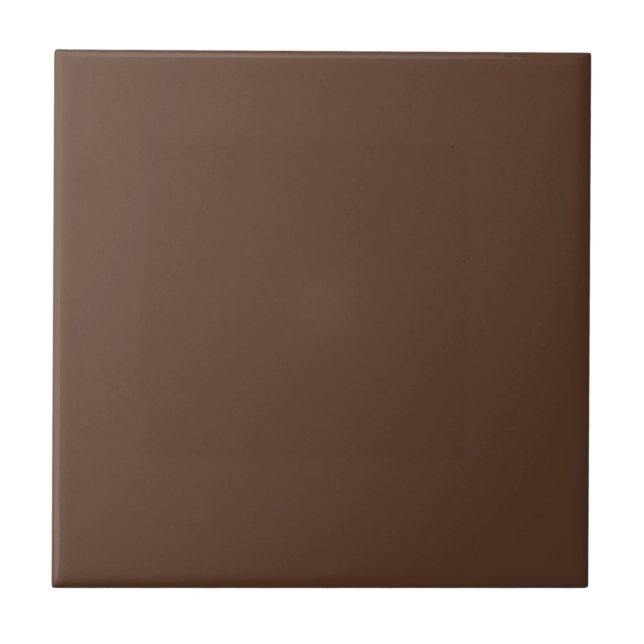 Marrom Chocolate Moderno Cor Sólida Simples (Frente)