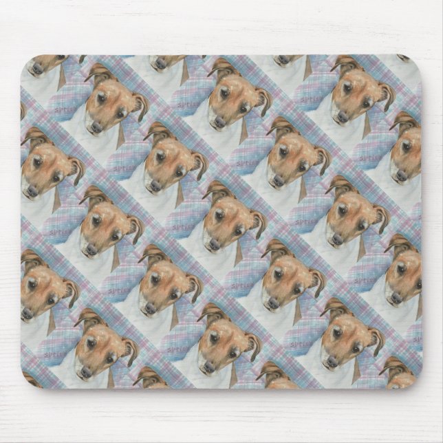MARROM E BRANCA TERRIER MOUSEPAD (Frente)