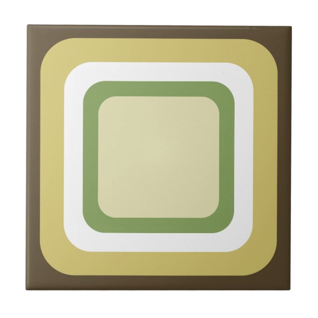 Marrom Retro Verde Branco (Frente)