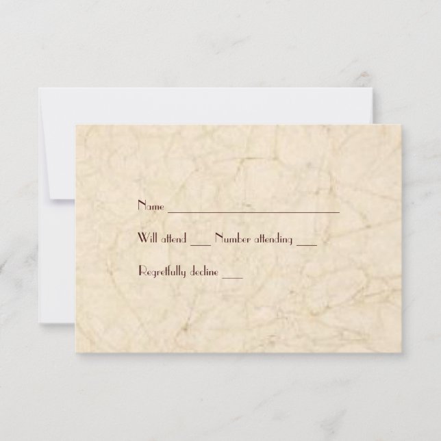 Marrom Vintage Pesca Boat rsvp (Frente)