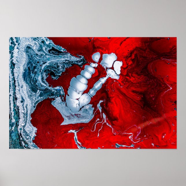 Mars abstrato poster (Frente)