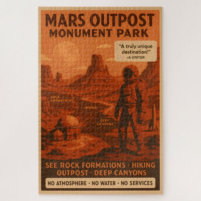 Mars Outpost Monument Park - Quebra-cabeça (Vertical)
