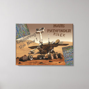 Mars Pathfinder Rover Stretch Canvas Impressão