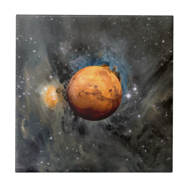 Mars Red Planet Cinematic Ceramic Tile (Frente)