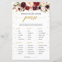 Marsala burgundy floral o que está no seu jogo de 