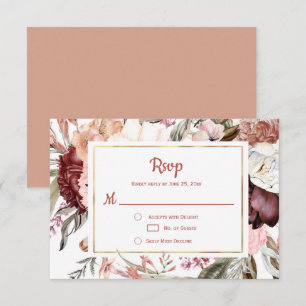 Marsala Pêssego Terracota Floral Rosa RSVP