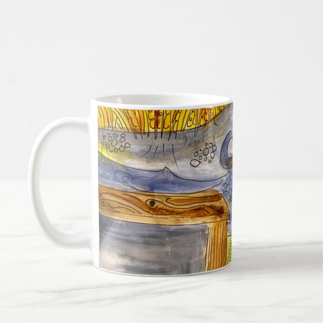 Marsh Watercolor na caneca de café (Esquerda)