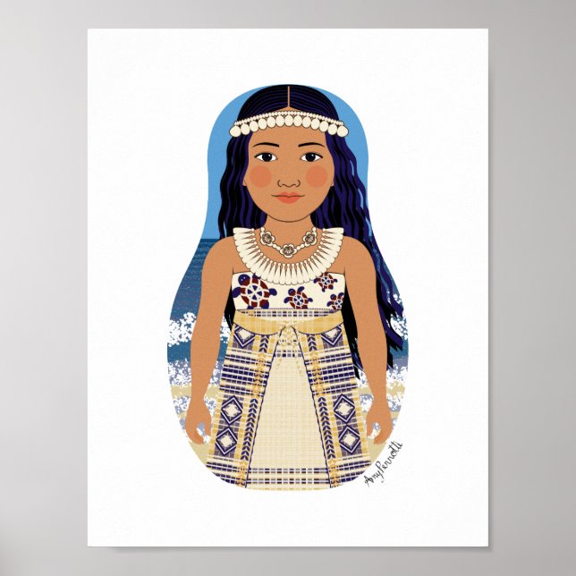 Marshallese Matryoshka Poster (Frente)