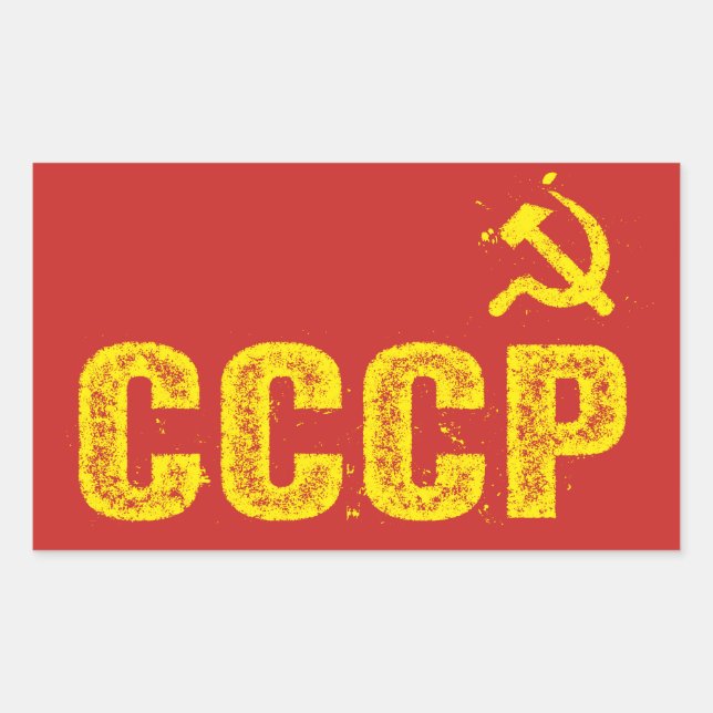 Martelo CCCP usado e adesivos falciformes (Frente)