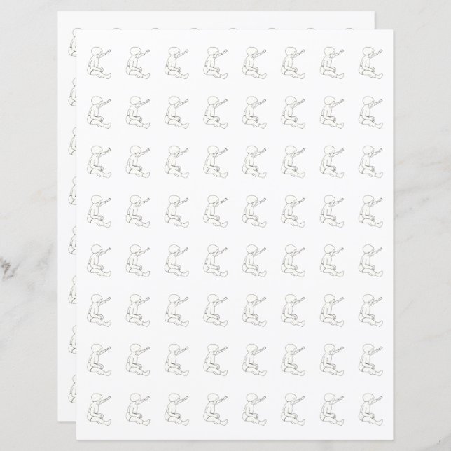 Martelo de retenção para bebês, papel de rascunho (Frente/Verso)