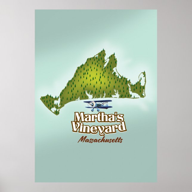 Martha's vineyard Massachusetts travel poster (Frente)