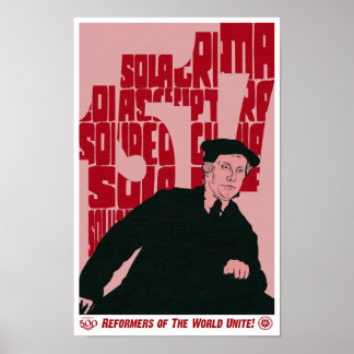 Martin Luther 1517 Poster de Reforma Aniversário