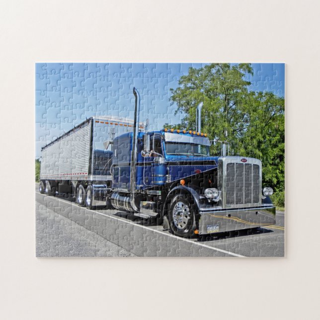 Martin quebra-cabeça preto e do azul 389 (Horizontal)