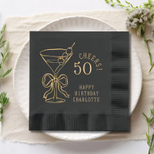 Martini de Aniversário de 50 anos Arco de Feliz 50