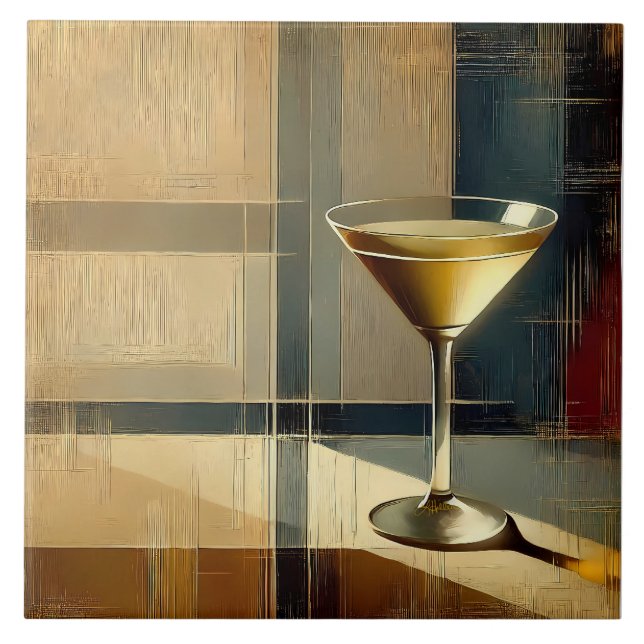 Martini Moderno de Meados do Século em um Raio de  (Frente)