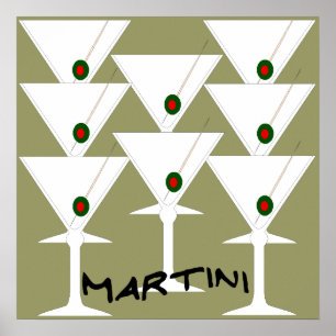Martinis Poster Impressão