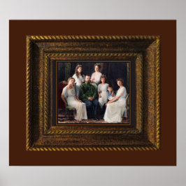 Mártires Reais Russos Romanov Poster Impressão