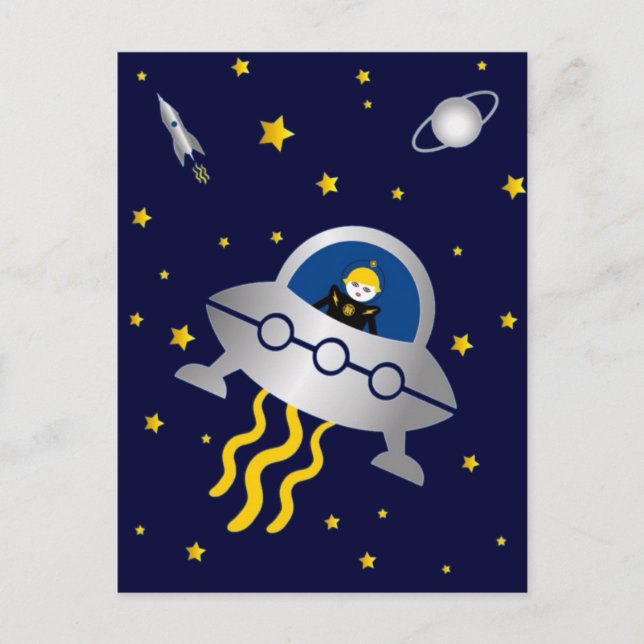 Martzkins No Cartão Postal Para O Espaço Exterior  (Frente)