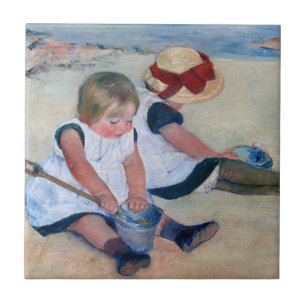 Mary Cassatt Crianças Brincando na Praia 1884