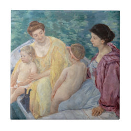 Mary Cassatt - Duas mães e crianças em um barco