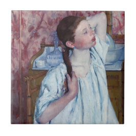 Mary Cassatt - Garota Arrumando seu Cabelo