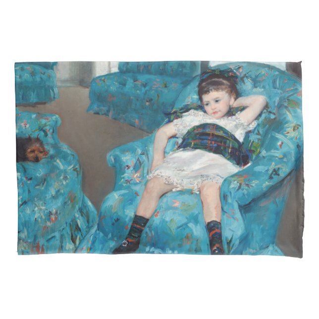 Mary Cassatt - Menina em uma Cadeira Azul (Frente)