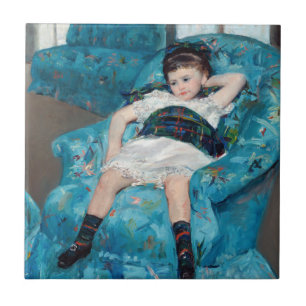 Mary Cassatt - Menina em uma Cadeira Azul