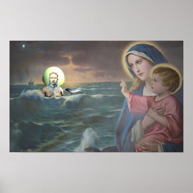 Mary e Yemaya Altar Poster (Frente)
