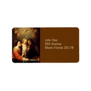 Mary, Jesus, & etiqueta de Joseph Avery