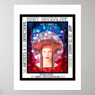 Mary Magdalane Art Gallery Show Boston MÃE Poster