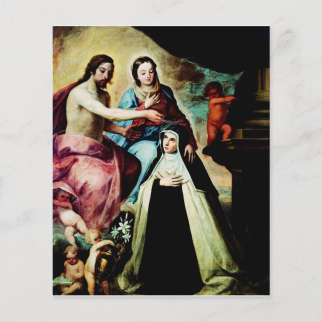 Mary Magdalene de Pazzi por Pedro de Moya (Frente)