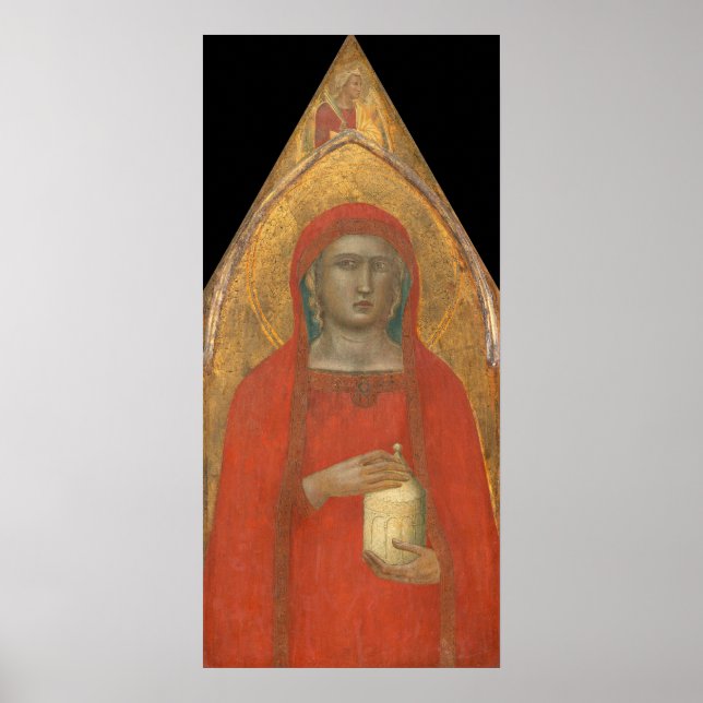 Mary Magdalene - Pietro Lorenzetti Fine Art Poster (Frente)