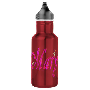 Mary, Nome, Logotipo, Garrafa De Água Reutilizáv