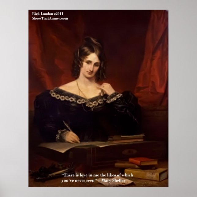 Mary Shelly "Love Nunca Viste" Posters de citação (Frente)