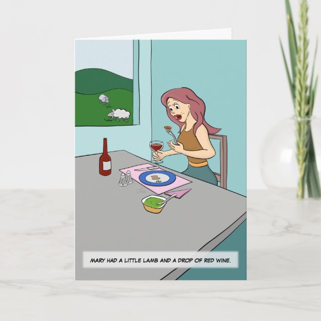 Mary tinha um pequeno cartão de carneiro (Frente)