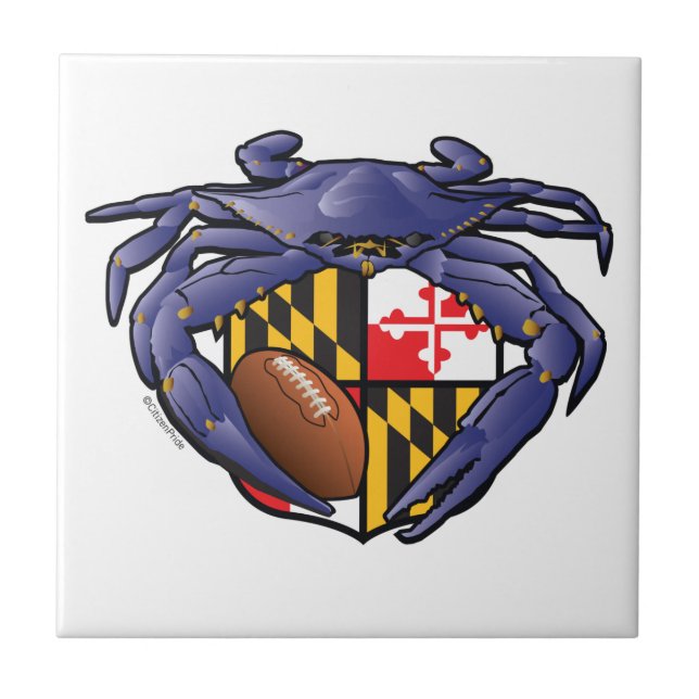 Maryland Crab Football Crest (Frente)