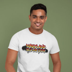 MARYLAND OLD LINE STATE Camiseta Grafite Ousada
