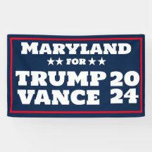 Maryland para Trump Vance 2024 Banner