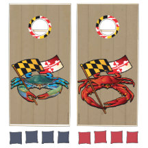 Maryland Red e Blue Crab Banner