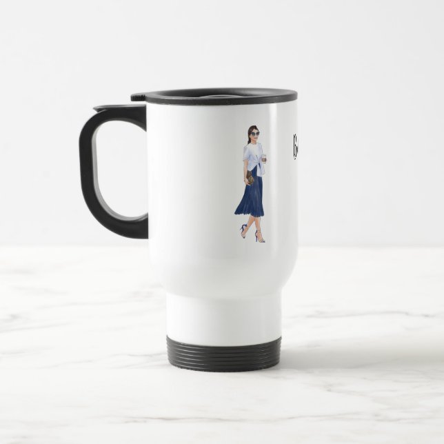 Mas caneca pintada primeiro café da mulher (Esquerda)